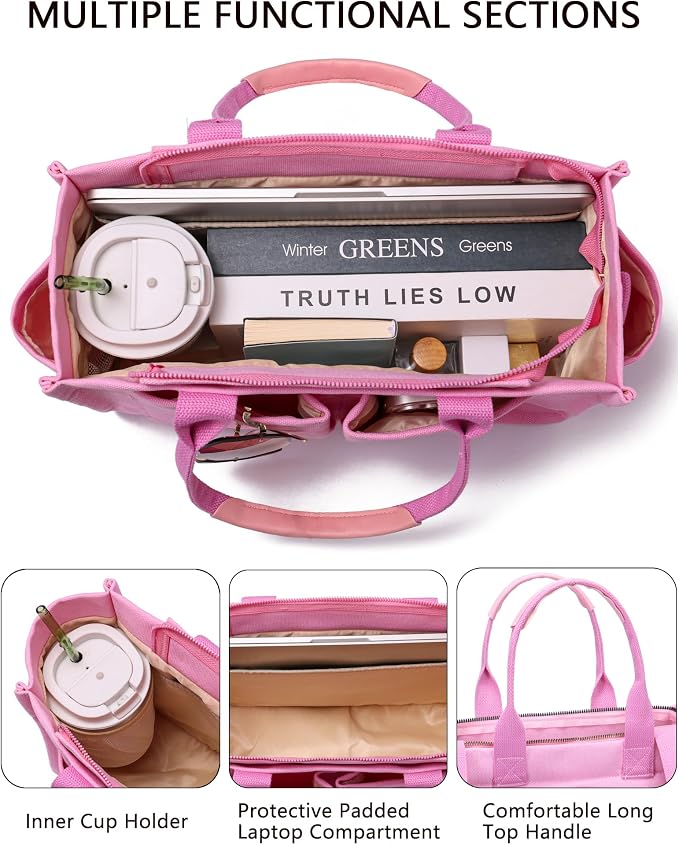 New Upgrade Plus Pink With Compartments and Inner Cup Holders