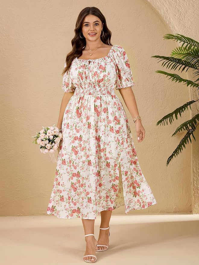 White Pink Floral