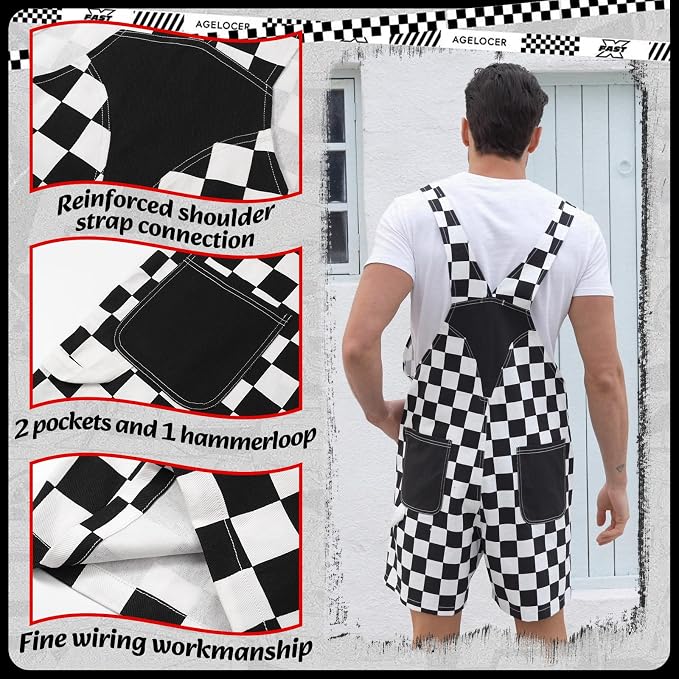 Black Overall-short