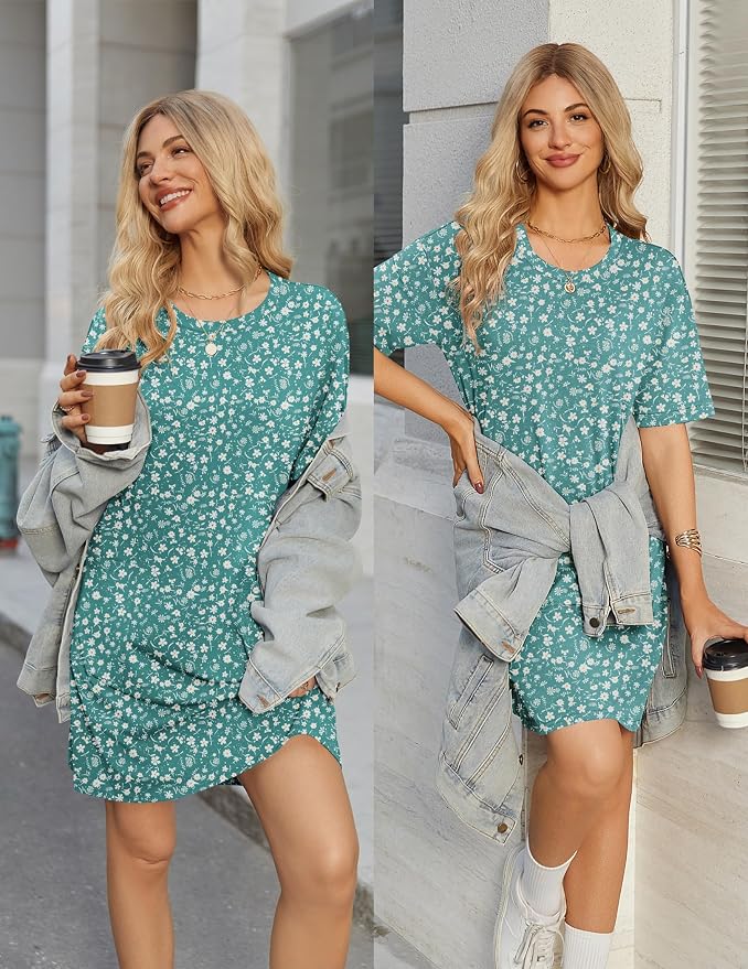 Blue Green Floral
