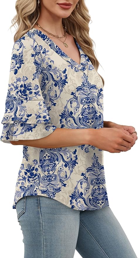 Ethnic Blue Floral