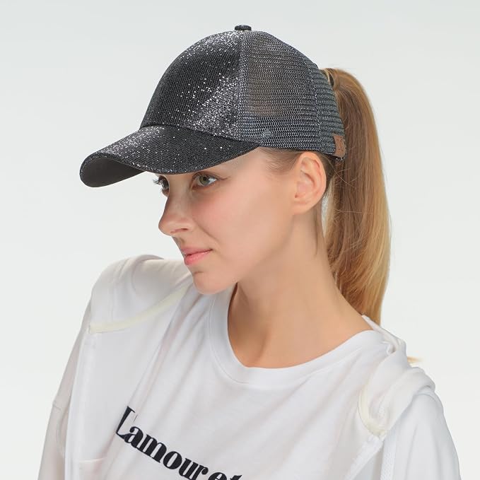 Glitter Mesh-black