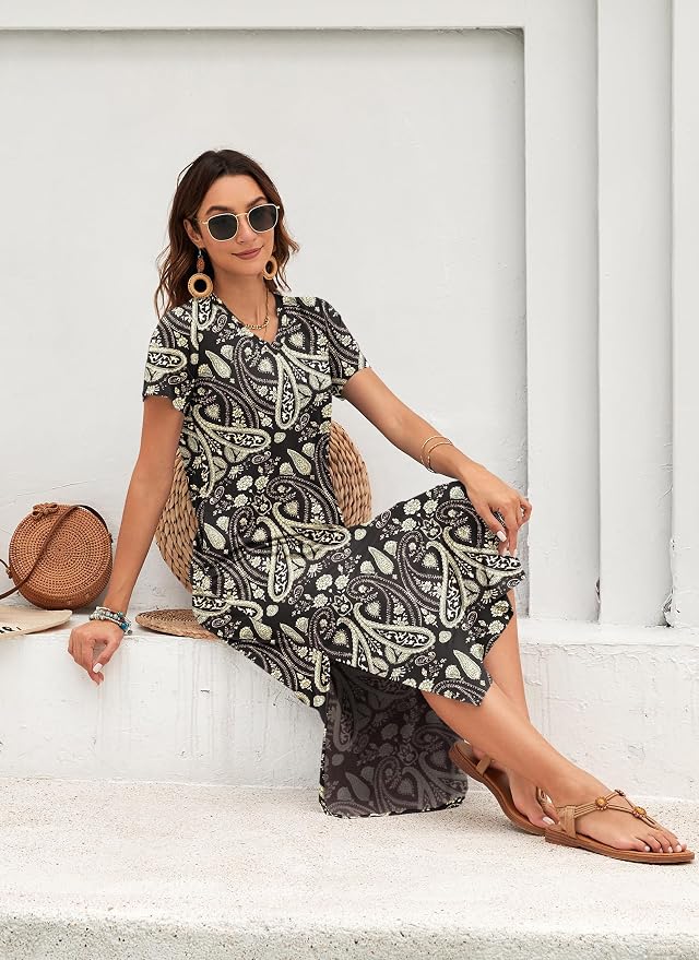 New Boho Floral Black
