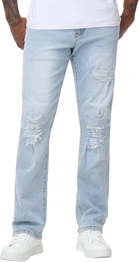 Light Blue Ripped