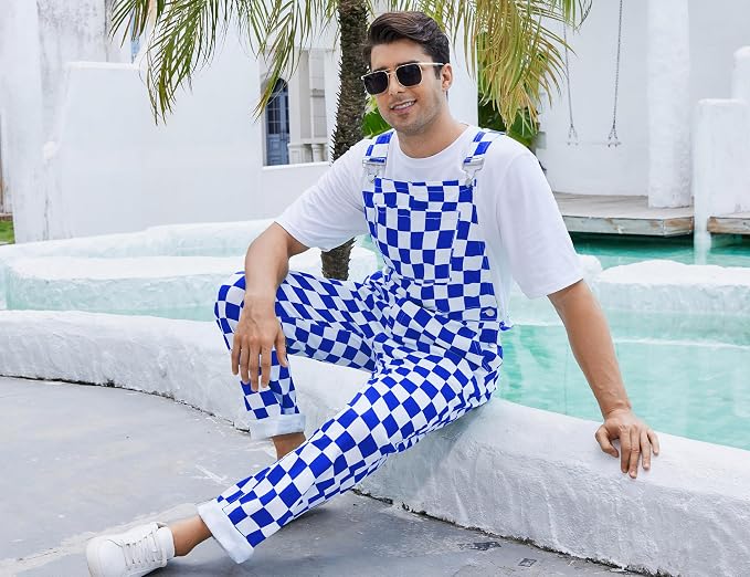 Blue and White Plaid