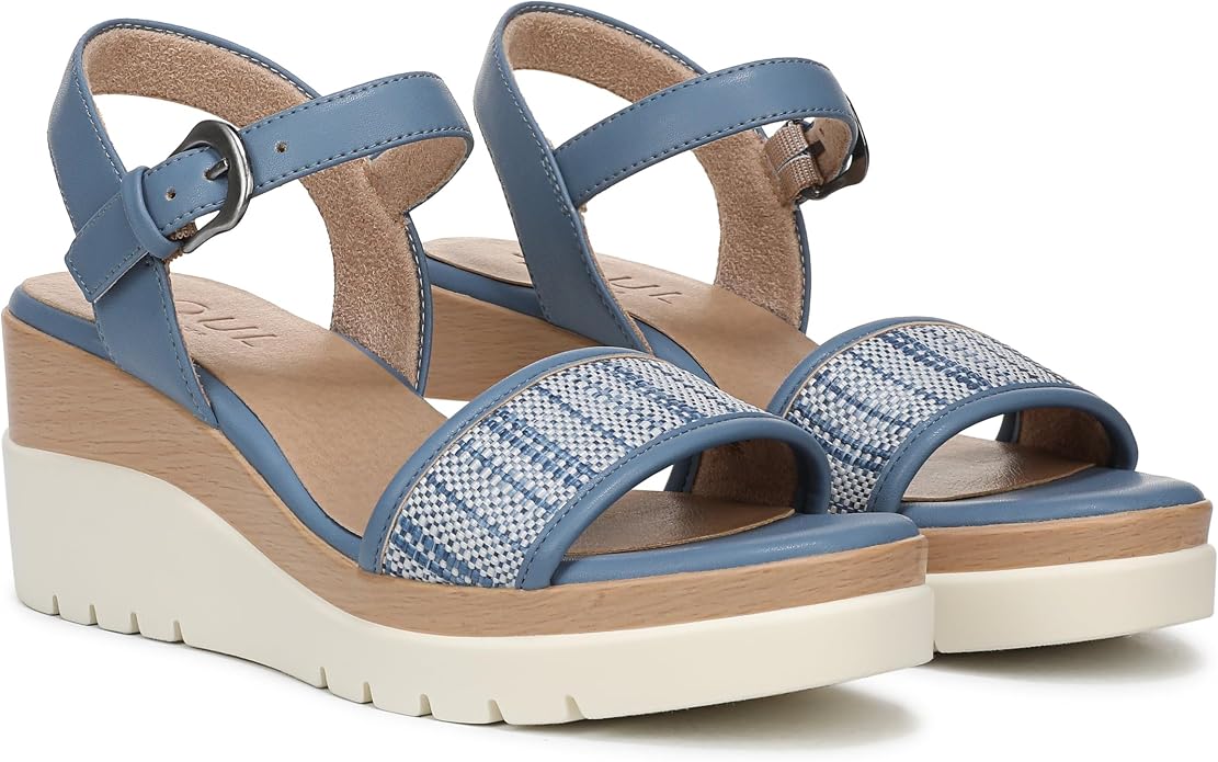 Blue Faux Raffia