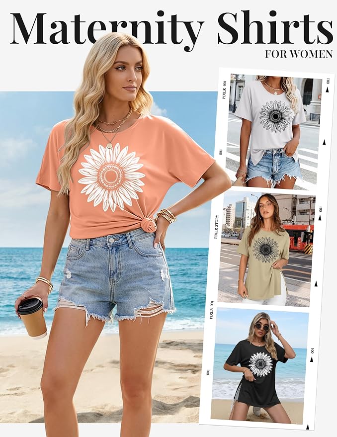 Black/Khaki/Orange/White Sunflower