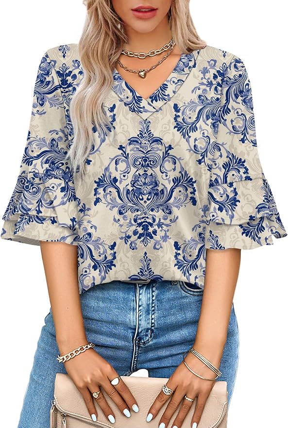 Ethnic Blue Floral