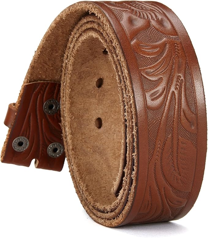 Full Grain Floral Brown