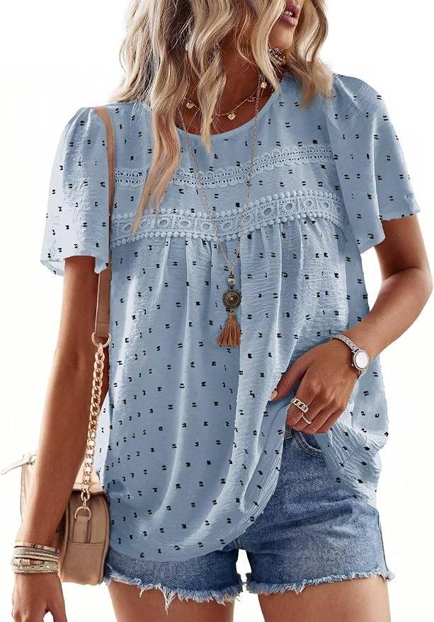 Light Blue-black Dots