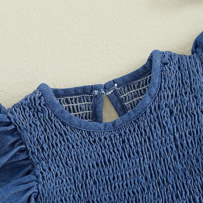 Smocked Denim