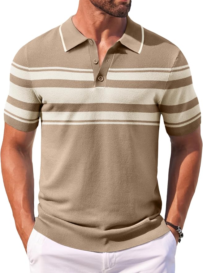 Khaki With White Stripes
