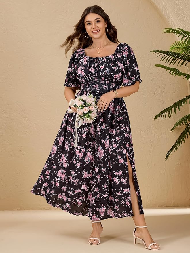Black Pink Floral