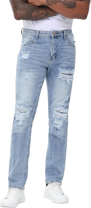 B#light Blue Ripped