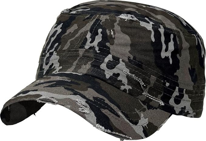 Distressed Black Camo