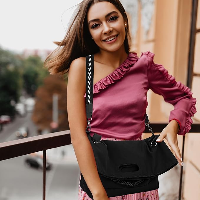 #S Black Crossbody Bag for Women