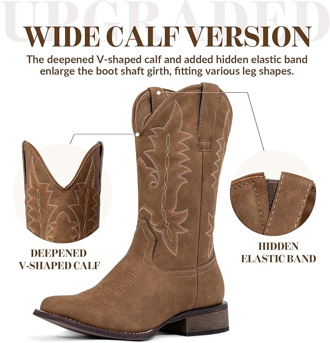 Wide Calf-brown