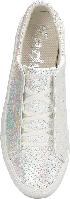 White Iridescent Snake Leather