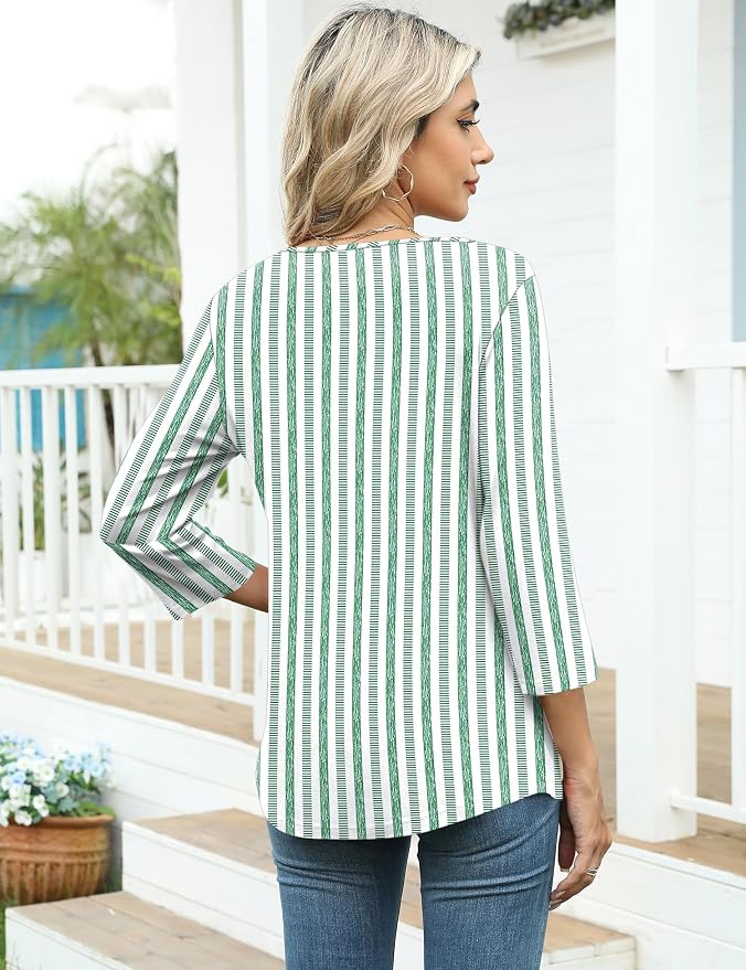 2-green-white Stripes