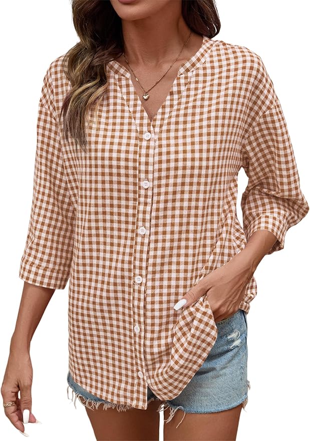 Light Brown Gingham