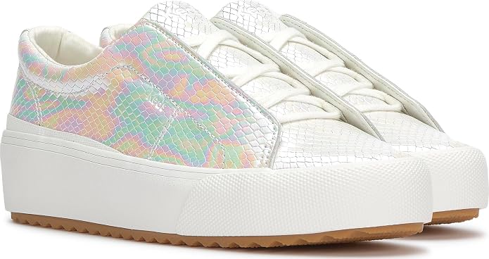 White Iridescent Snake Leather