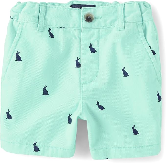 Aqua Bunny Print