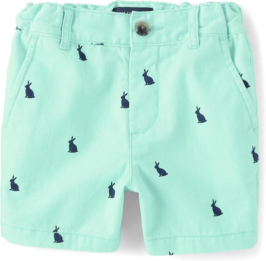 Aqua Bunny Print