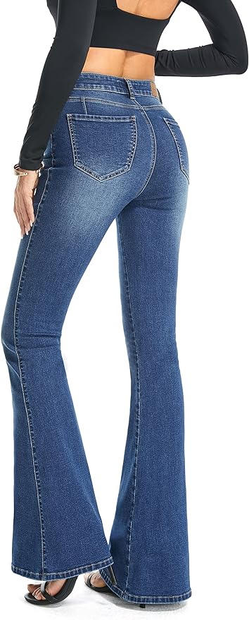 Blue-bootcut