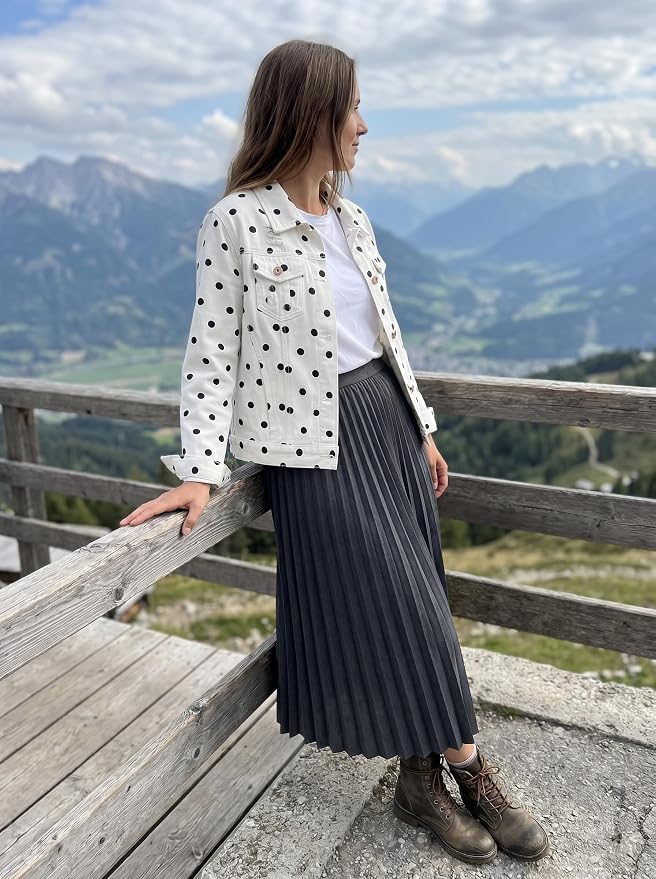 White Polka Dot
