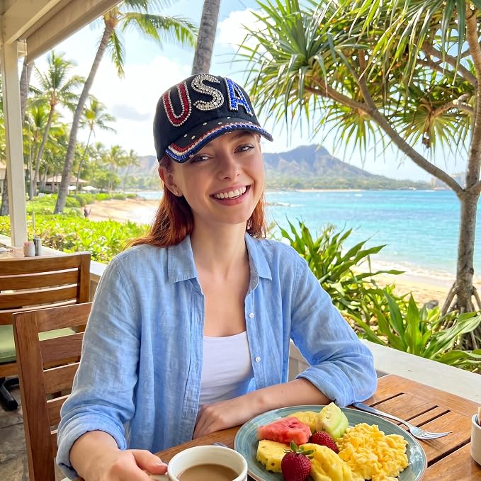 Usa Patriotic Hat (Black)