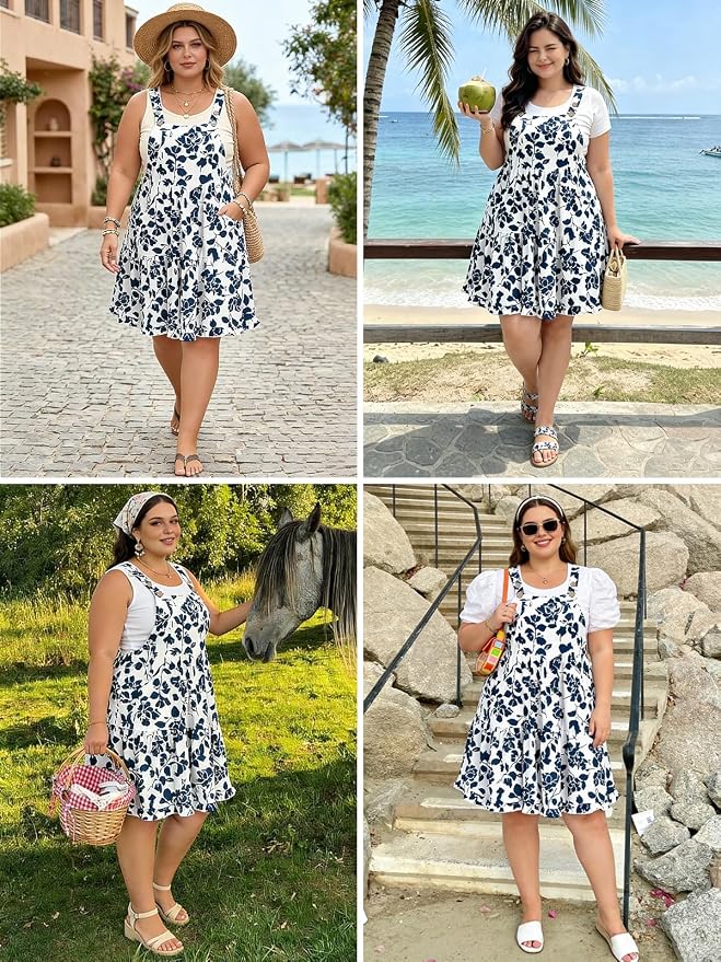 Navy Floral Print