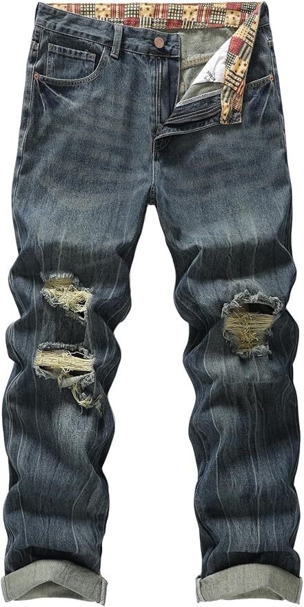 Ripped Navy Blue