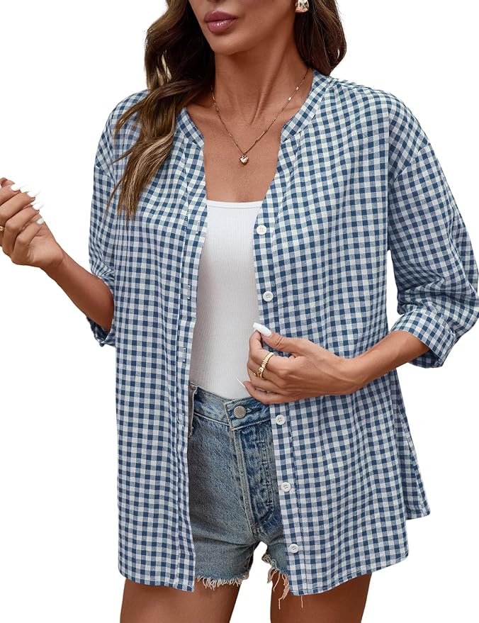 Navy Blue Gingham
