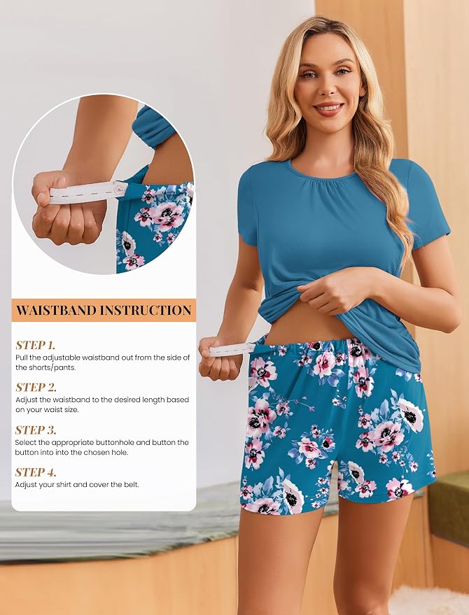 A Floral Teal