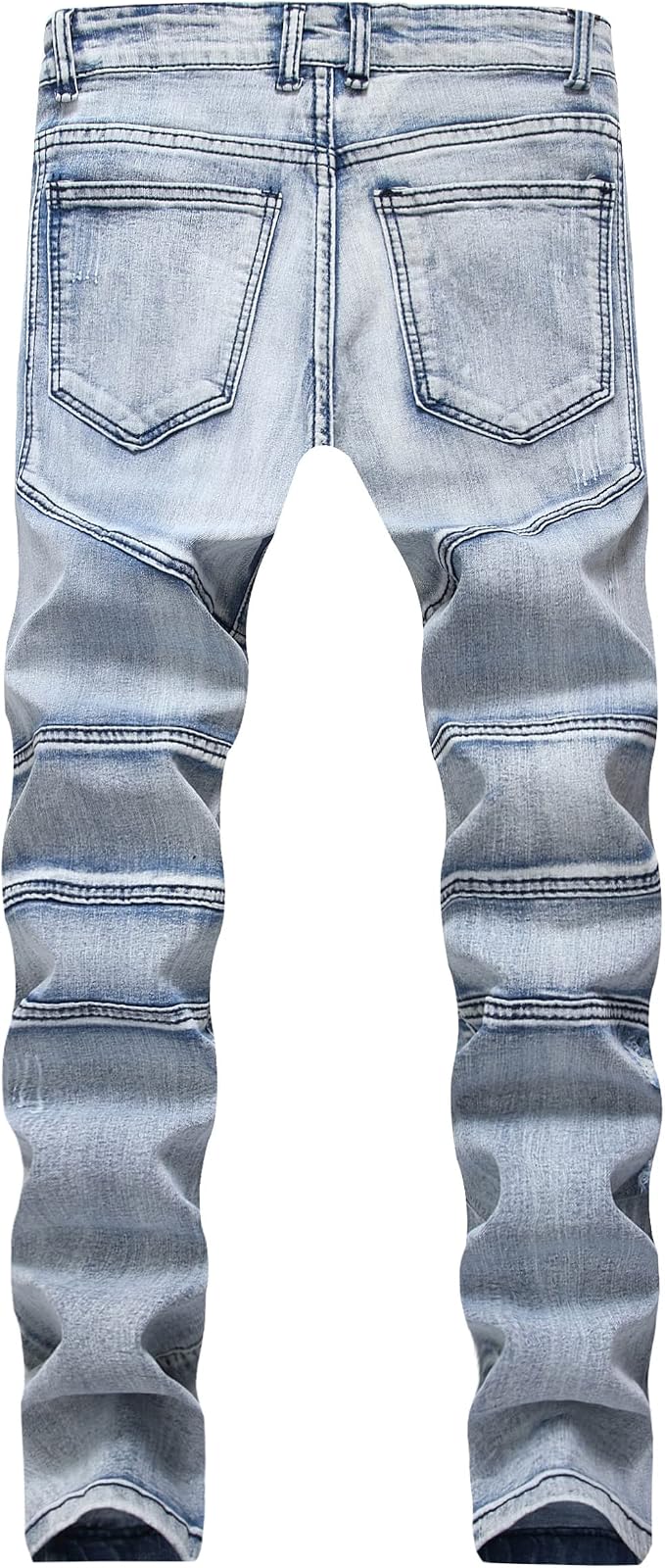 Light Blue Biker - Stretch