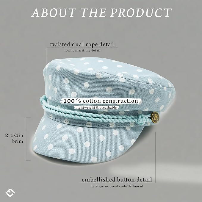 Polka Dots - Dusty Blue