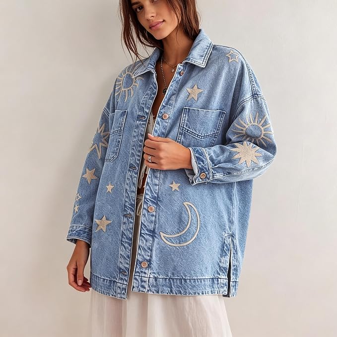 Light Blue Embroidery