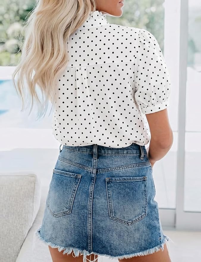 White Polka Dot