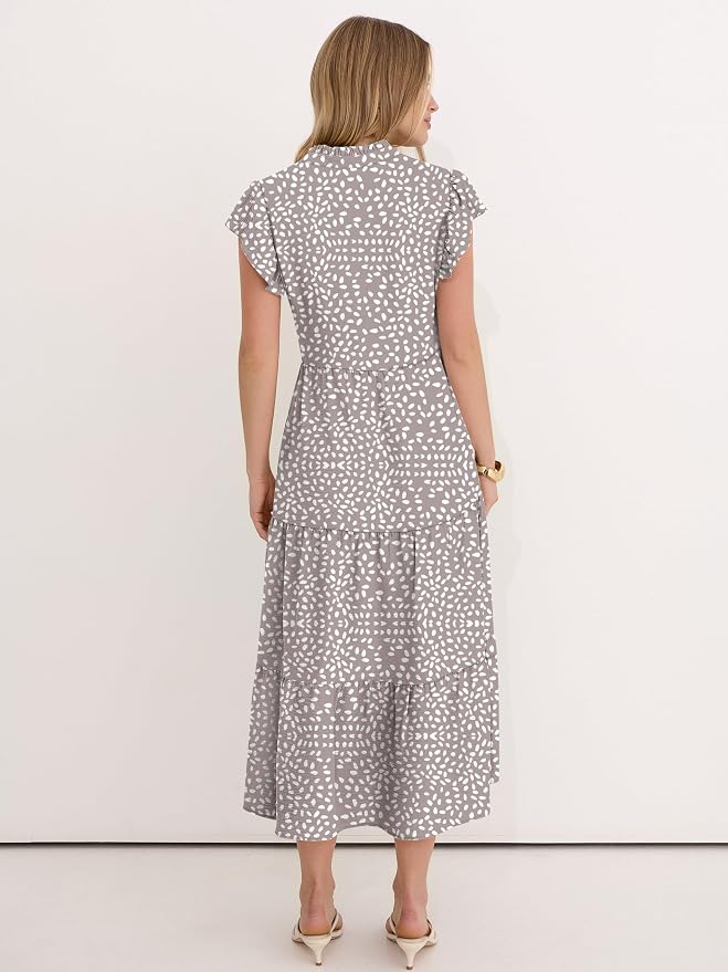 Khaki Polka Dot Gray