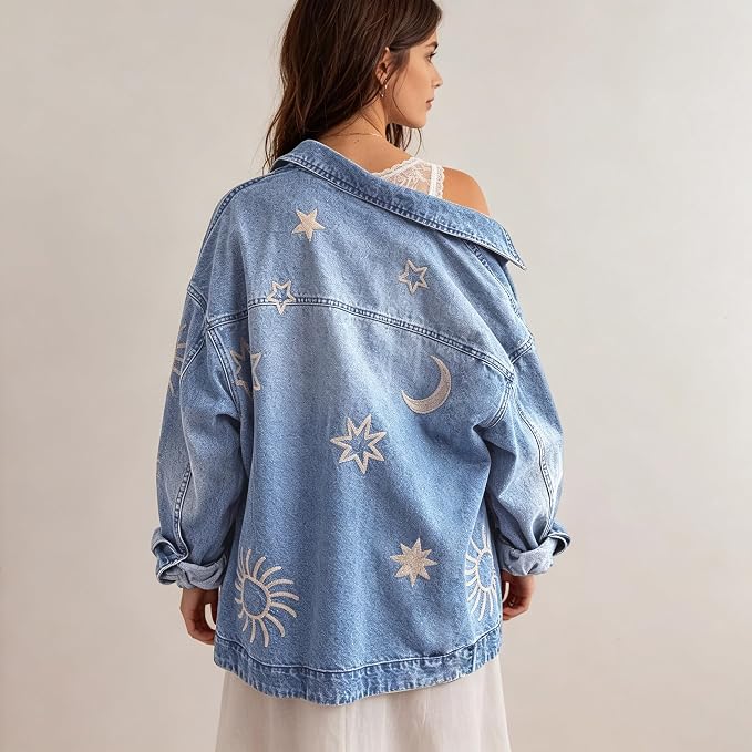 Light Blue Embroidery