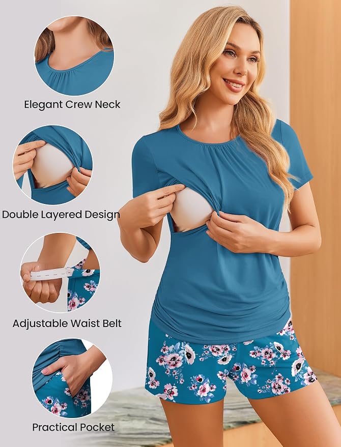A Floral Teal