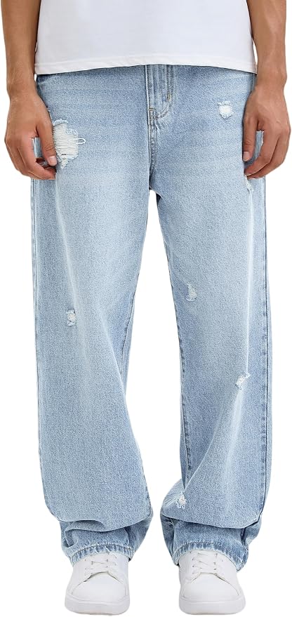 C#light Blue Ripped