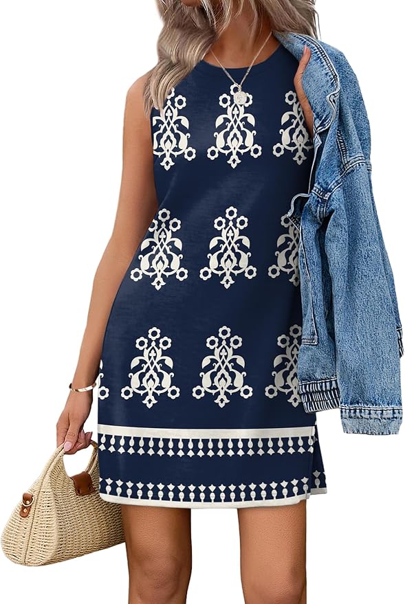 Floral Navy Blue