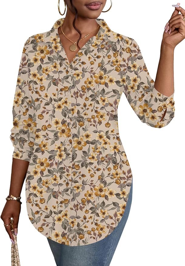 Khaki Floral