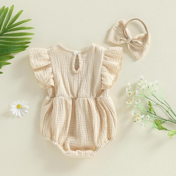 Smocked Beige