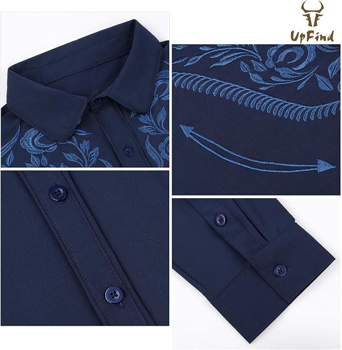 Navy Blue-navy Embroidery