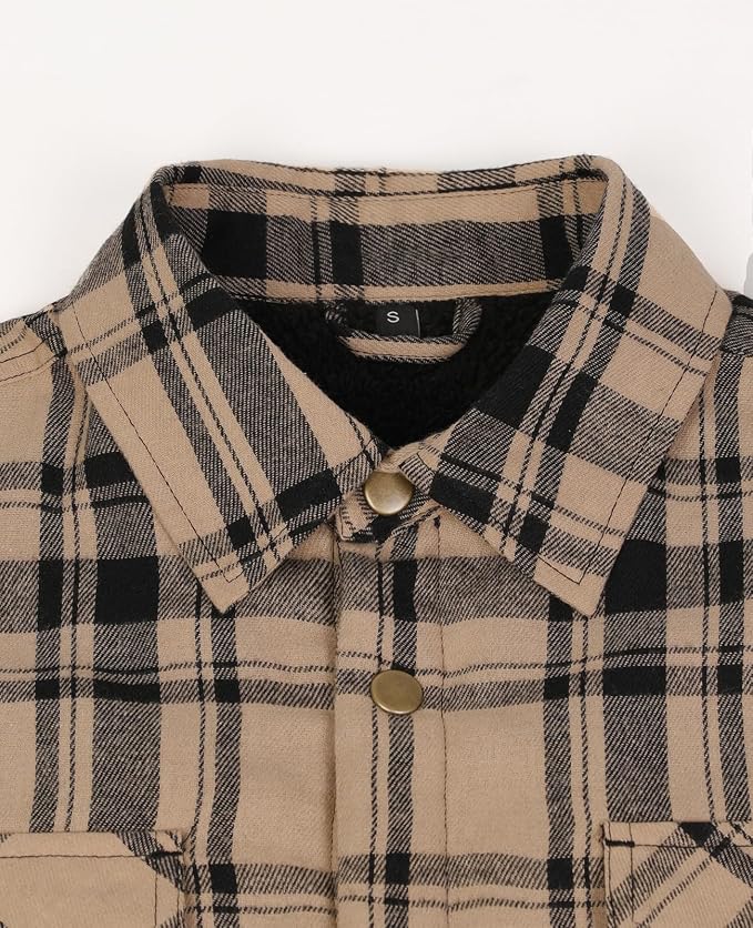 Sherpa Lined Khaki Black