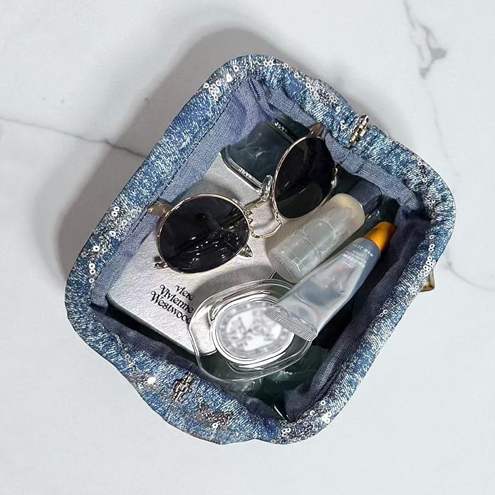 Sequin Denim Star Constellation