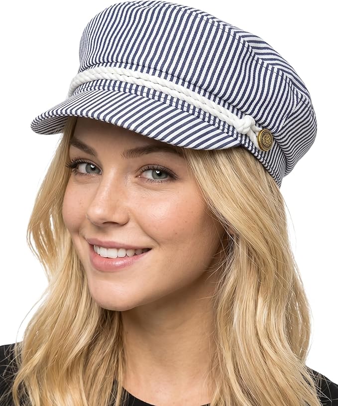 Cotton Pinstripes - Navy