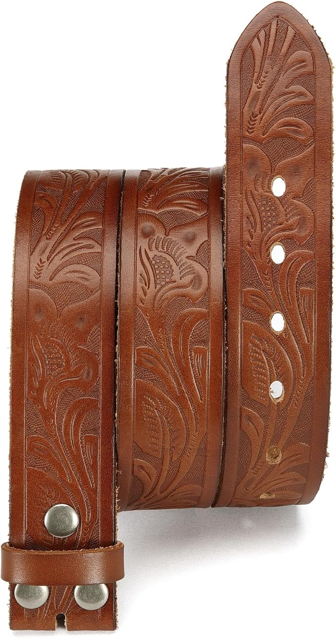 Full Grain Floral Brown